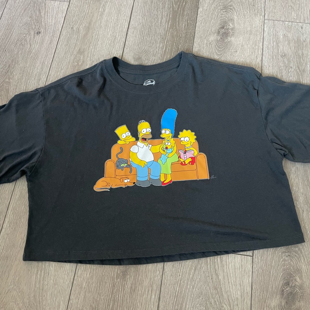 1X Simpsons Crop Top